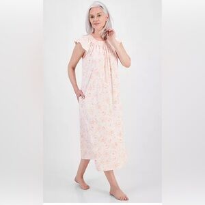Charter Club Peach Floral Nightgown